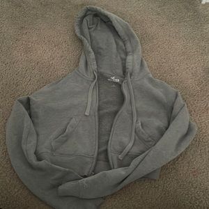 hollister cropped hoodie